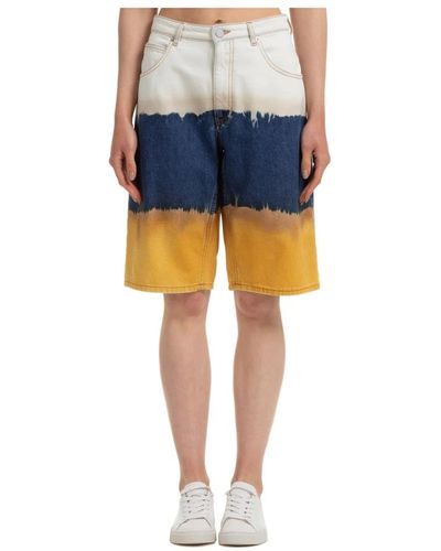 Alberta Ferretti Shorts de mezclilla - Azul