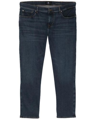 7 For All Mankind Jeans > slim-fit jeans - Bleu