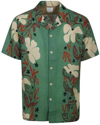 Paul Smith Short Sleeve Shirts - Green