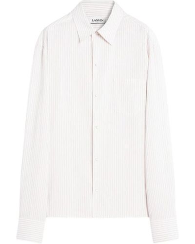 Lanvin Shirts > casual shirts - Blanc