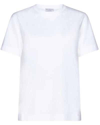 Brunello Cucinelli Weiße t-shirts und polos