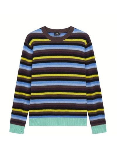 PS by Paul Smith Round-Neck Knitwear - Blue