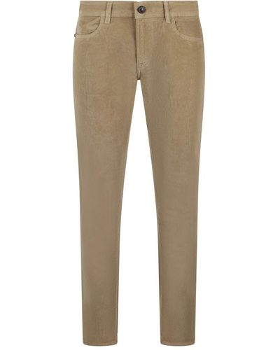 Re-hash Pantaloni in velluto a coste slim fit - Neutro