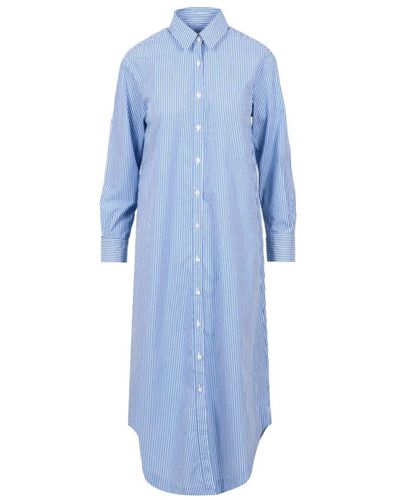 Roy Rogers Dresses > day dresses > shirt dresses - Bleu