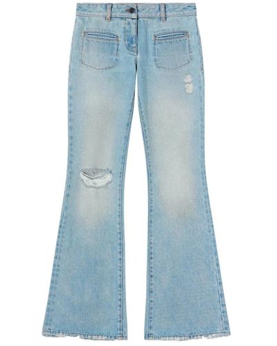 Palm Angels Jeans bootcut blu chiaro