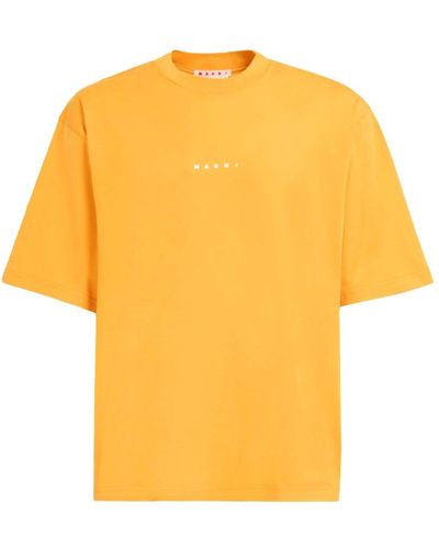 Marni Stylisches oversized tshirt - Gelb