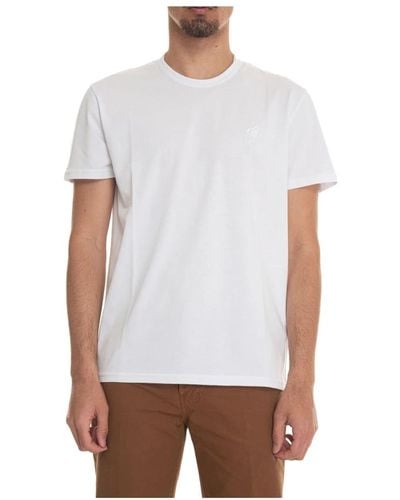 Hogan Logo kurzarm baumwoll t-shirt,logo kurzarm baumwoll t-shirt - Weiß