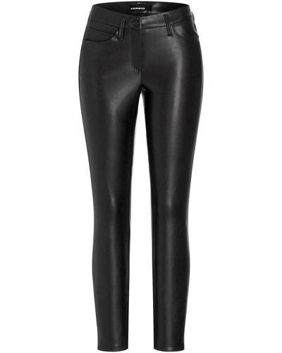 Cambio Leather trousers - Negro