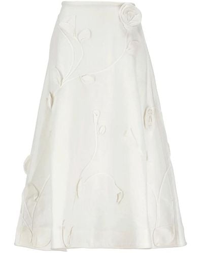 Zimmermann Maxi Skirts - White