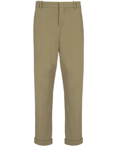 Balmain Straight cut jersey trousers - Grün