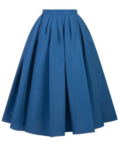 Alexander McQueen Midi Skirts - Blue