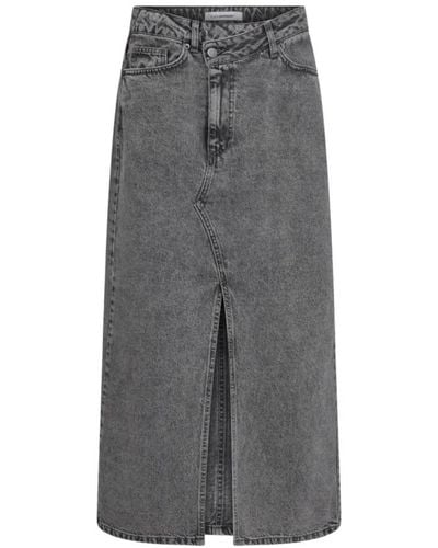 co'couture Denim Skirts - Grey