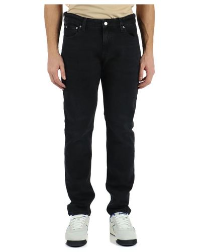Calvin Klein Pantalone jeans cinque tasche slim fit - Nero
