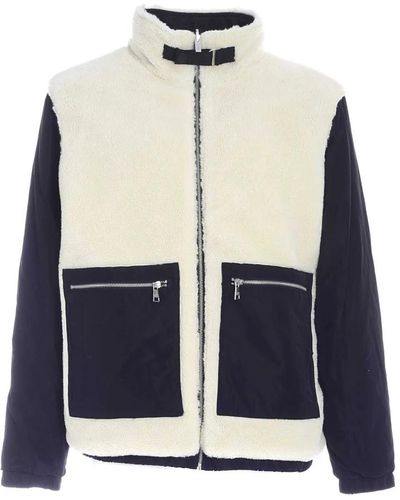 Karl Lagerfeld Reversible teddy tecnical jacket - Blu
