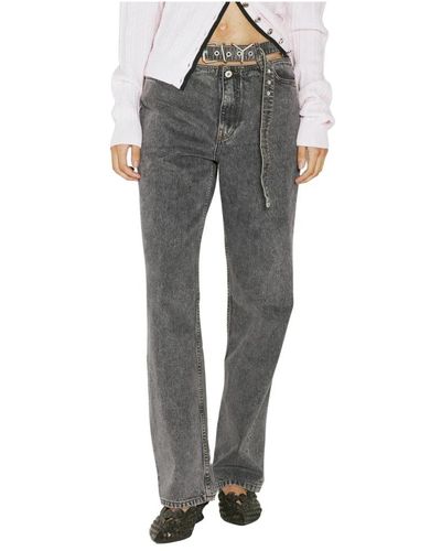 Y. Project Evergreen y gürtel jeans - Grau