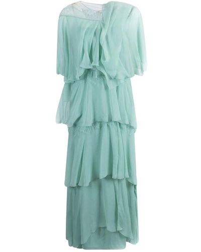 Alberta Ferretti Elegantes abito kleid - Grün