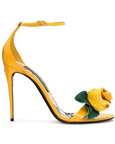 Dolce & Gabbana Bunte sandalen für frauen - Mettallic