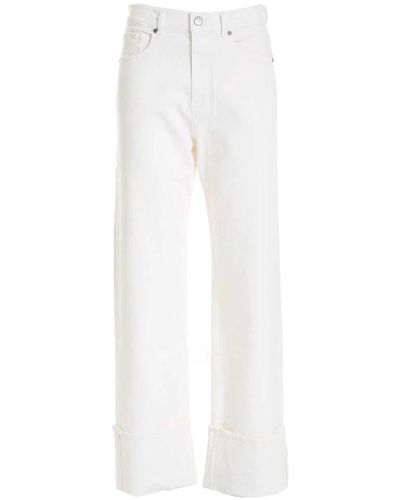P.A.R.O.S.H. Straight Trousers - White