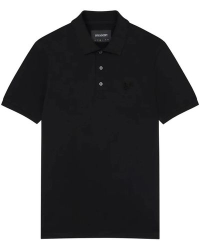 Lyle & Scott Polo Shirts - Black