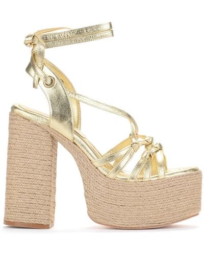 Paloma Barceló Shoes > sandals > high heel sandals - Métallisé