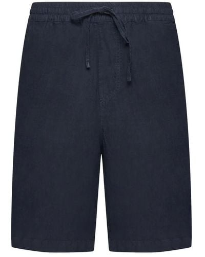 120% Lino Blaue leinen shorts