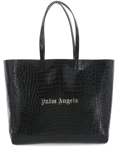 Palm Angels Tote Bags - Black