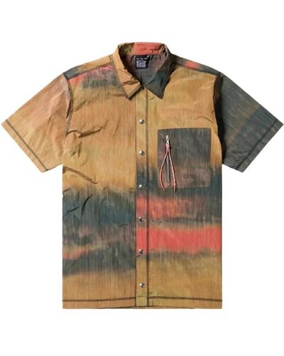 Aries Space-dye shirt mit vintage-nähten - Mehrfarbig