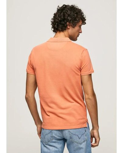 Pepe Jeans Polo arancione regular fit