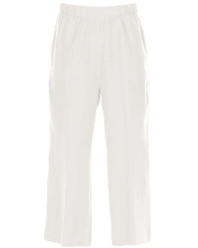 Vicario Cinque Cropped Trousers - White