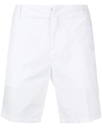 Dondup Shorts in cotone bianco manheim