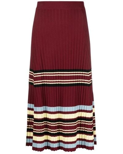 Wales Bonner Maxi Skirts - Red