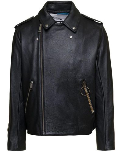 A.P.C. Jackets > leather jackets - Noir