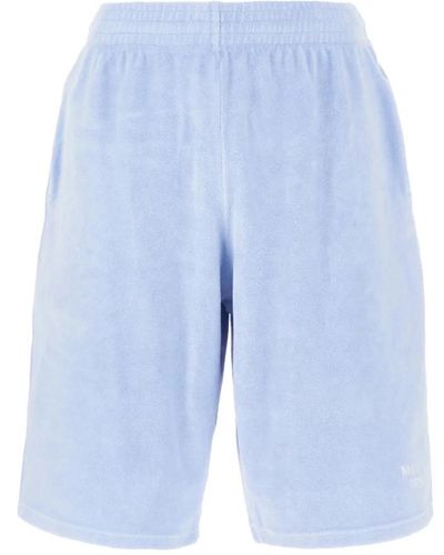 Martine Rose Shorts > casual shorts - Bleu