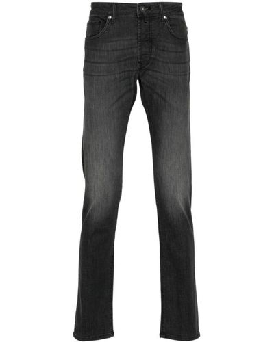 Incotex Slim-Fit Jeans - Black