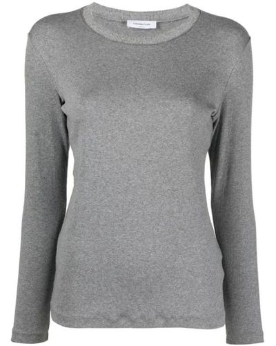 Fabiana Filippi Long Sleeve Tops - Grey