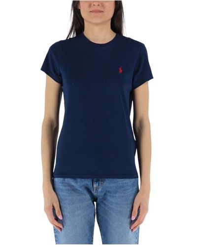 Ralph Lauren T-shirt girocollo in jersey di cotone - Blu