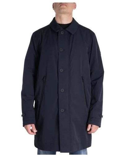 Peuterey Trench Coats - Blue