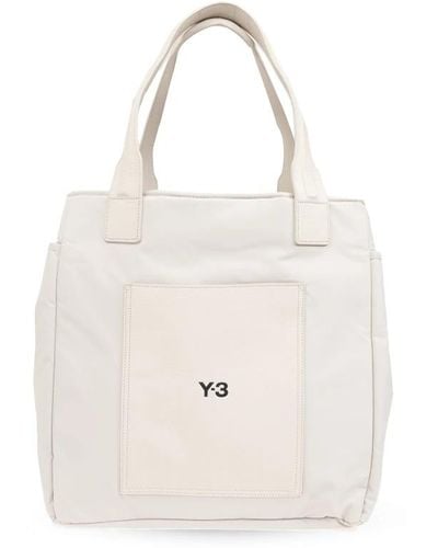 Y-3 Shopper-tasche mit logo - Weiß