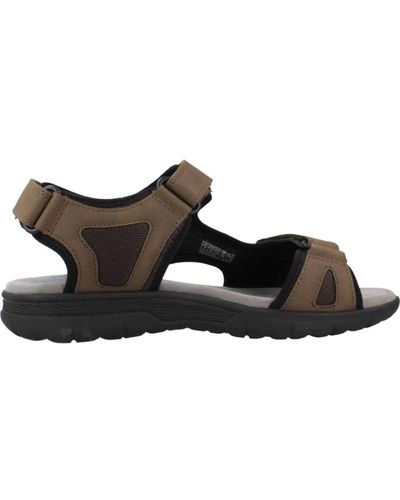 Geox Flat Sandals - Brown
