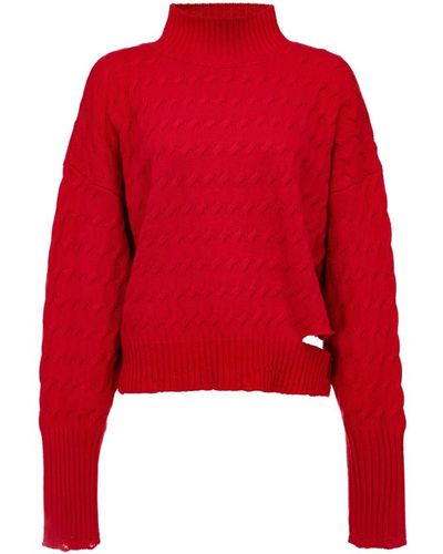 Pinko Ninfeo 1 maglia cotone lana cachemire - Rosso