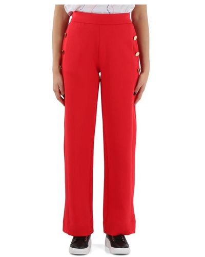 Emporio Armani Wide Trousers - Red
