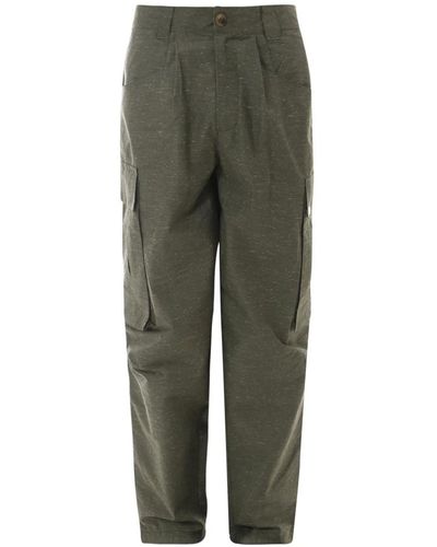 The Silted Company Trousers > straight trousers - Vert