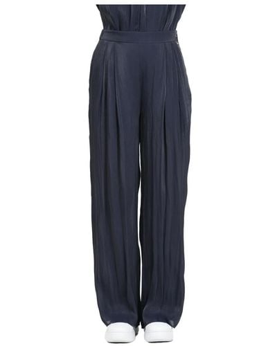Armani Exchange Trousers > wide trousers - Bleu