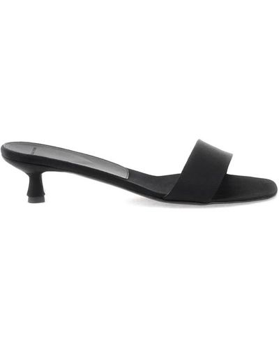 Loulou Studio Shoes > heels > heeled mules - Noir