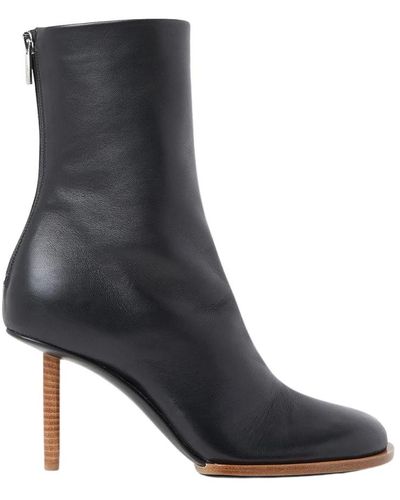 Jacquemus Stiefeletten mit eckiger spitze - Schwarz