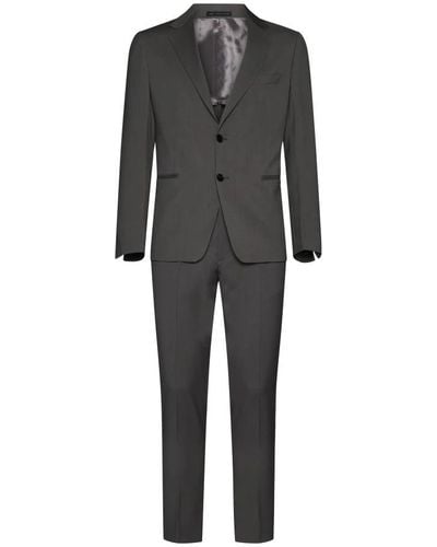 Low Brand Single Breasted Suits - Black