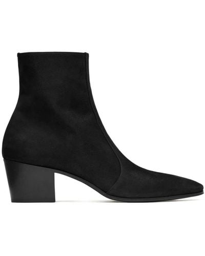Saint Laurent Heeled Boots - Black