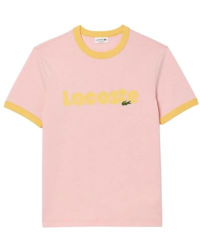 Lacoste Casual tee shirt th7531 - Pink