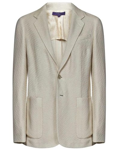Ralph Lauren Ivory silk blend tweed blazer - Gris