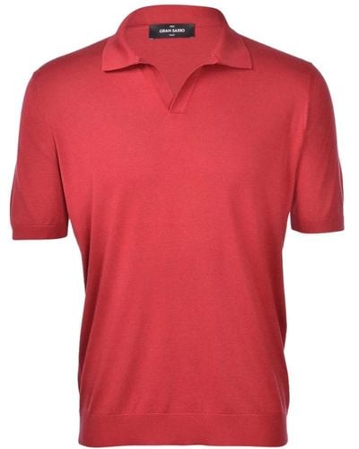 Gran Sasso Tops > polo shirts - Rouge